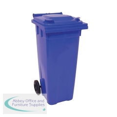 2Work Wheelie Bin 120 Litre Blue 2W10832