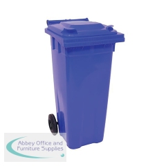 2Work Wheelie Bin 140 Litre Blue 2W10837