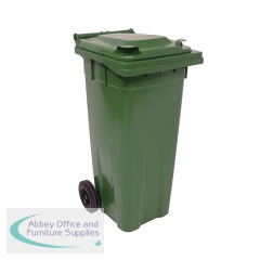 2Work Wheelie Bin 140 Litre Green 2W10838