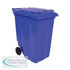 2Work Wheelie Bin 360 Litre Blue 2W10846