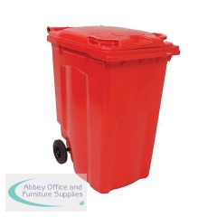 2Work Wheelie Bin 360 Litre Red 2W10851