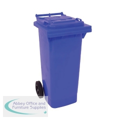 2Work Wheelie Bin 80 Litre Blue 2W10853