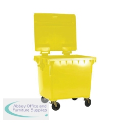 2Work Wheelie Bin 660 Litre Yellow 2W10865