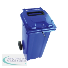 2Work Wheelie Bin Waste Slot Lid 120 Litre Blue  2W10871
