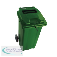 2Work Wheelie Bin Waste Slot Lid 120 Litre Green  2W10872