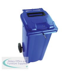 2Work Wheelie Bin Waste Slot Lid 140 Litre Blue  2W10875