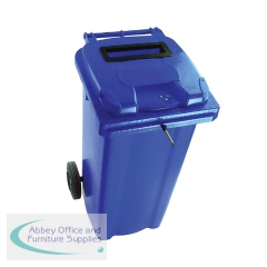 2Work Wheelie Bin Waste Slot Lid 360 Litre Blue  2W10884