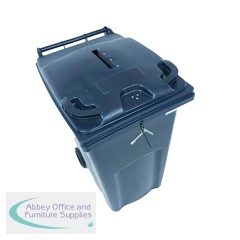 2Work Wheelie Bin Waste Slot Lid 360 Litre Grey  2W10886