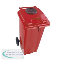 2Work Wheelie Bin 360 Litre with Bottle Bank Aperture and Lock 2W10937