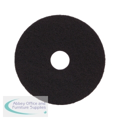 2Work Floor Pad Standard 15 Inch Black (Pack of 5) 2W13488