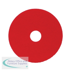 2Work Floor Pad Standard 17 Inch Red (Pack of 5) 2W13497