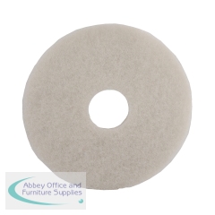 2Work Floor Pad Standard 17 Inch White (Pack of 5) 2W13500