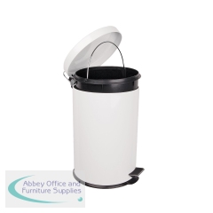2Work Stainless Steel Pedal Bin 12 Litre 2W50138
