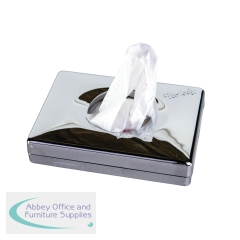 2Work Interfolded Sanitary Towel Bag Dispenser Chrome (Pack of 24) 2W50147