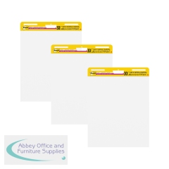 Post-it Super Sticky Meeting Chart Bundle 559P3 2 Meeting Charts + 1 Free (Pack of 3) CF-FB 17S FN