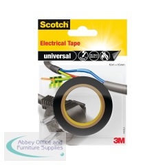Scotch Electrical Tape Black 10m x 15mm 712670
