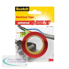 Scotch Electrical Tape Red 10m x 15mm 712675