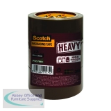 Scotch Packaging Tape Heavy 50mmx66m Brown (Pack of 3) HV.5066.T3.B