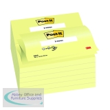 Post-it Z-Notes 76x127mm Canary Yellow (12 Pack) R350Y