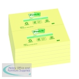 Post-it Notes Recycled 76 x 127mm Canary Yellow (12 Pack) 655-1Y