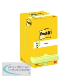 Post-it Z-Notes 76x76mm 100 Sheets Canary Yellow (Pack of 12) R330-CY