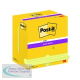 Post-it Super Sticky 76x127mm 90 Sheets Canary Yellow (Pack of 12) 655-12SSCY-EU