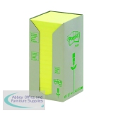 Post-it Notes Recycled Tower 76x76mm Canary Yellow (Pack of 16) 654-1T