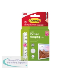 Command Picture Hanging Strips 4 Pairs Large White (Pack of 8) 7100336547