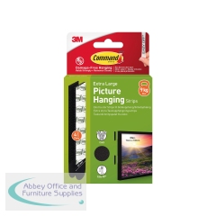 Command Picture Hanging Strips 4 Pairs Extra Large Black (Pack of 8) 7100337107
