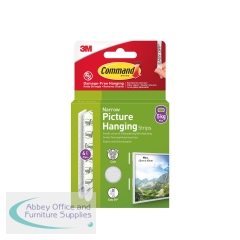 Command Picture Hanging Strips 4 Pairs Narrow White (Pack of 8) 7100337191
