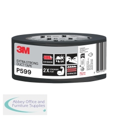3M Extra Strong Duct Tape P599 Black 48mm x 25m 7100318950