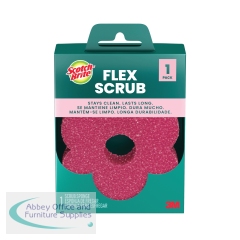 Scotch-Brite Flex Scrub Non-Scratch Dish Sponge Flexible Shape Pink 7100379668