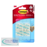 3M Command Mini Clear Hooks with Clear Strips 17006CLR
