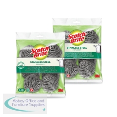 Scotch-Brite Stainless Steel Scrubbing Pad (Pack of 12) 7100266011