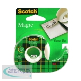 Scotch Magic Tape 810 19mm x 25m with Dispenser (12 Pack) 8-1925D