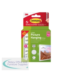 Command Picture Hanging Strips 12 Pairs Large White (Pack of 24) 7100336849