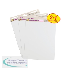 Post-it Super Sticky Meeting Charts 2+1 White (Pack of 3) 7100408616