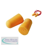 3M Disposable Earplugs Uncorded Orange (Pack of 200) 7100100637