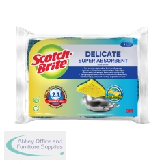 Scotch-Brite Delicate Non-Scratch Cellulose Scrub Sponge (Pack of 10) 7100257950