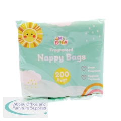 4My Baby Fragranced Nappy Bags x200 (Pack of 24) 900341CASE