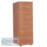 Medici 4 Drawer Wooden Filing Cabinet- With Lock