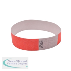 Announce Wrist Band 19mm Coral (Pack of 1000) AA01833