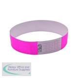Announce Wrist Bands 19mm Pink (1000 Pack) AA01837