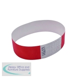AA01839 - Announce Wrist Bands 19mm Warm Red (1000 Pack) AA01839