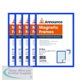 Announce Magnetic Frames A4 Blue (5 Pack) AA07540