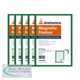 Announce Magnetic Frames A4 Green (5 Pack) AA07543