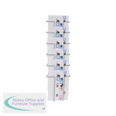 Announce 6 Compartment Wire Literature Holder A4 AA10260