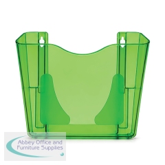Announce by 5 Star Wall Mounted Pocket Literature File Portrait A4 Emerald AA13668