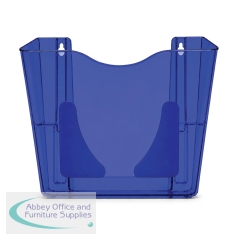 Announce by 5 Star Wall Mounted Pocket Literature File Portrait A4 Sapphire AA13670