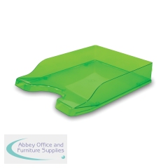Announce by 5 Star Contemporary Self Stacking Letter Tray Emerald AA13674